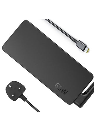 65W / 45W Replacement USB-C Charger for Lenovo, Type-C Laptop Charger Compatible with ThinkPad, Carbon, Yoga, Dell Latitude, for HP EliteBook, Chromebook with AC Power Cord