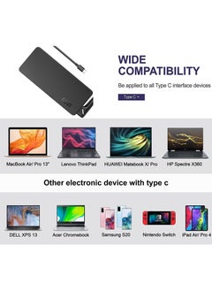 Generic 65W 45W Lenovo USB C Charger, Replacement Type-C Laptop Charger, for Lenovo ThinkPad T480 T490s E14 E15 Dell XPS, USB C Adapter, for HP EliteBook Dell XPS,   Chromebook with Power supply Cord  - Image 2