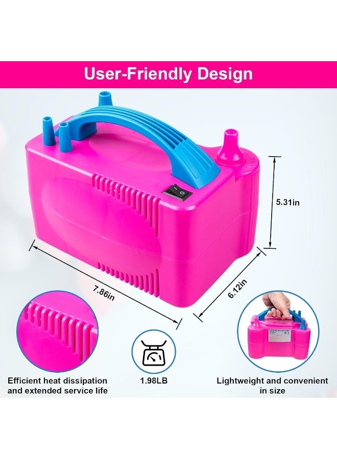 MOMENT Electric Balloon Pump, Dual Nozzle Portable Balloons Air Pump For Balloon Arch, Balloon Garland, Party Decorations, Kids Birthday, Baby Shower, Party Supplies & Decorations  - Image 3