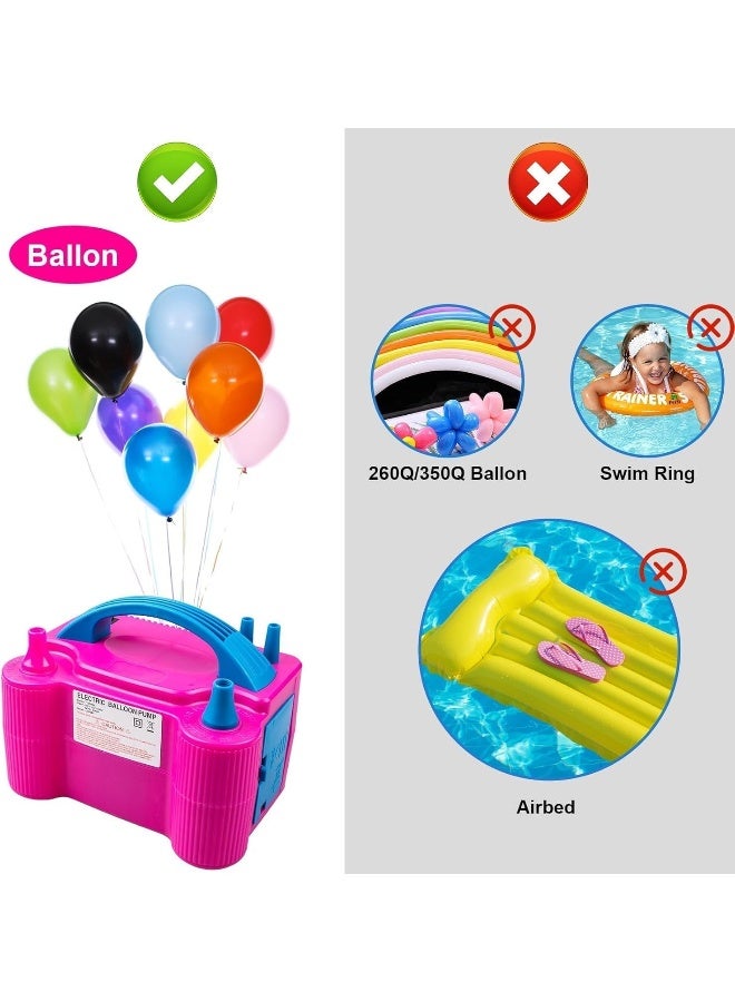 MOMENT Electric Balloon Pump, Dual Nozzle Portable Balloons Air Pump For Balloon Arch, Balloon Garland, Party Decorations, Kids Birthday, Baby Shower, Party Supplies & Decorations  - Image 5