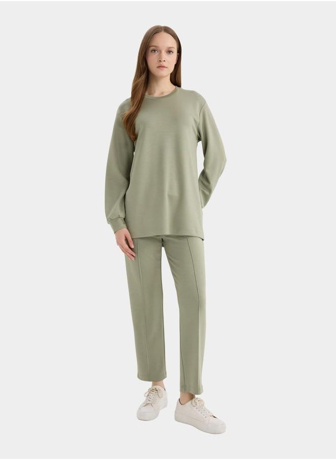 DeFacto DeFacto Olive Regular Fit Flexible Pant  - Image 1