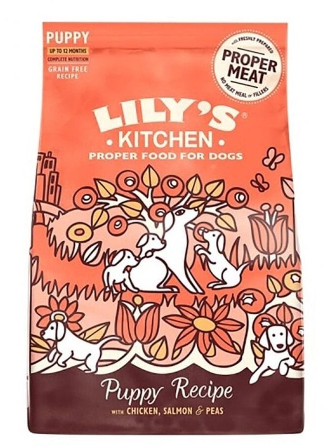 Lily's Kitchen طعام جاف للجراء مكون من الدجاج والسلمون والبازلاء 2.5 كجم  - Image 1
