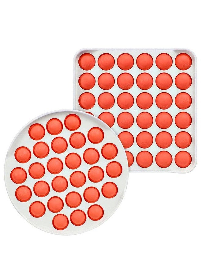 FunBlast Pop It - Popit Game, Poppet for Kids, Pop It Toy, Pop It Toys for Kids, Pop It Fidget Toy, Pop It Big, Square & Round Pop it Fidget Toy,Stress Relief Toys (Pack of 2 Pcs) - Image 1
