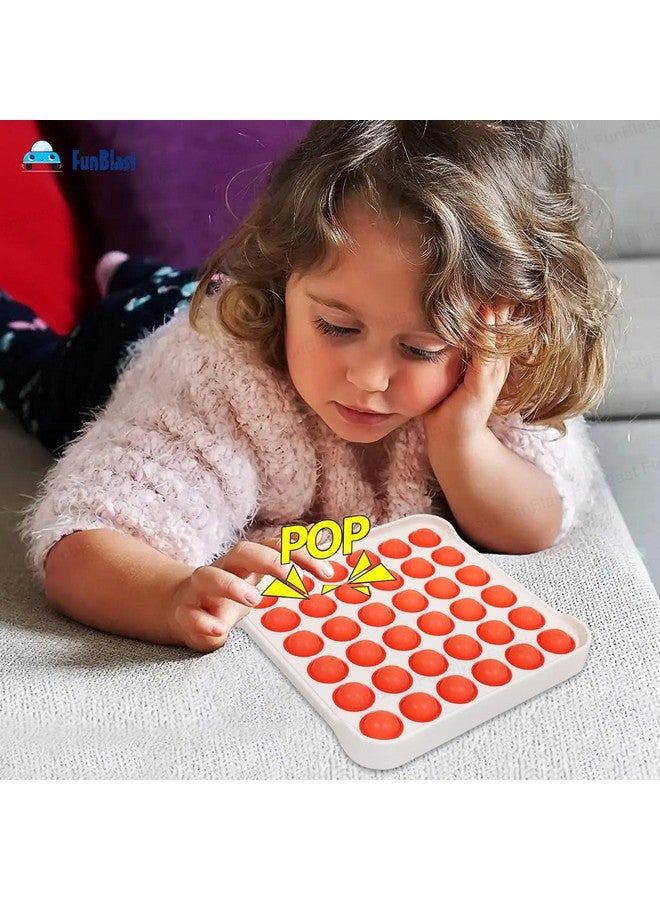 FunBlast Pop It - Popit Game, Poppet for Kids, Pop It Toy, Pop It Toys for Kids, Pop It Fidget Toy, Pop It Big, Square & Round Pop it Fidget Toy,Stress Relief Toys (Pack of 2 Pcs) - Image 2