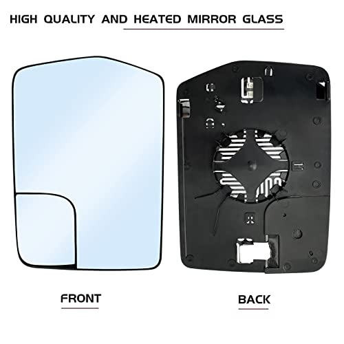 SKARUMMER Ford F150 Left Side Heated Convex Mirror Glass - Blind Spot Mirror with Rear Holder BL3Z-17K707-E - Image 2