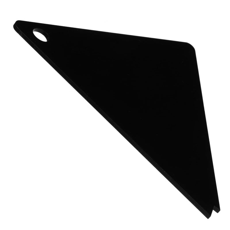 Triangle Snowboard Wax Scraper Durable Acrylic Maintenance Tool For All Ski Boards Efficient Wax Removal Essential Snowboard Accessory Winter Sports Accessories Transparent - Image 2