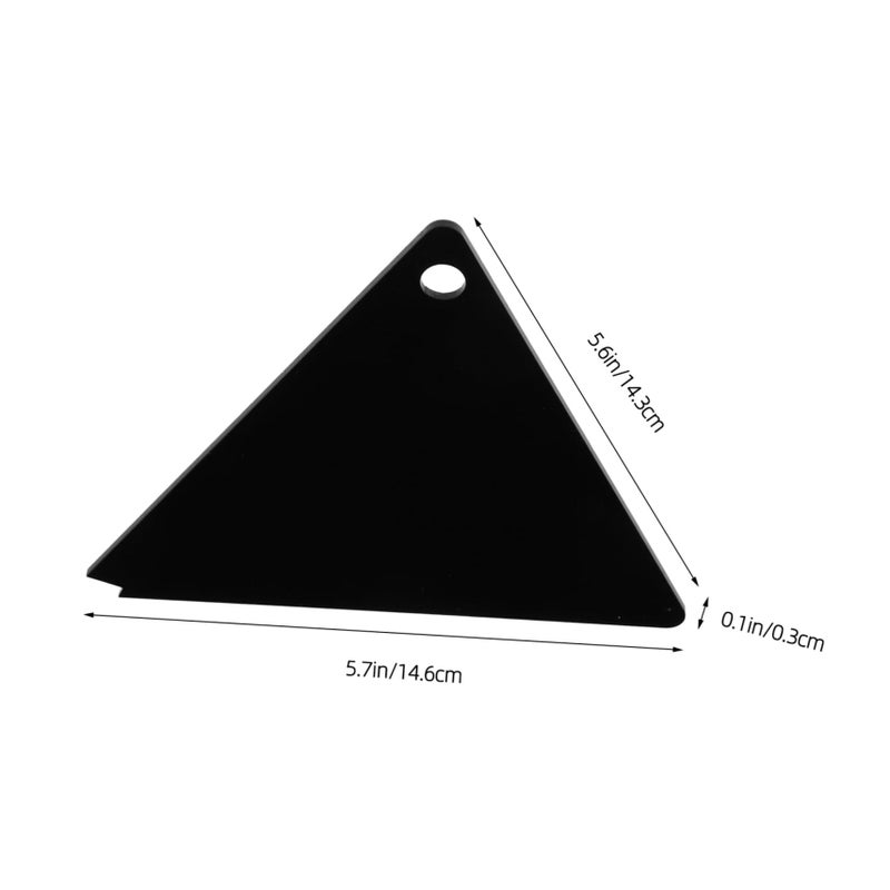 Triangle Snowboard Wax Scraper Durable Acrylic Maintenance Tool For All Ski Boards Efficient Wax Removal Essential Snowboard Accessory Winter Sports Accessories Transparent - Image 3