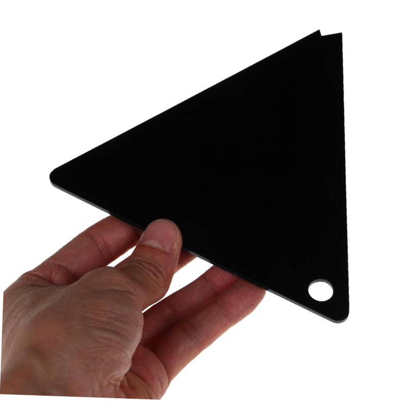 Triangle Snowboard Wax Scraper Durable Acrylic Maintenance Tool For All Ski Boards Efficient Wax Removal Essential Snowboard Accessory Winter Sports Accessories Transparent - Image 4