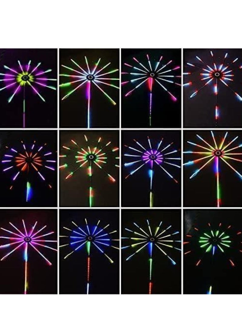 NEW LED Strip Lights Dream Color RGB Changing, Music Sound Sync Bluetooth Firework Lights with Remote Control, DC 5V USB LED Strip for Home, Party, Storefront, Window, Holiday Decoration