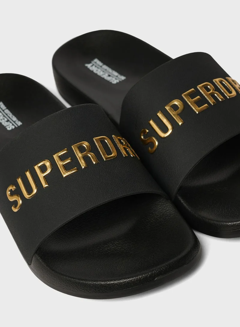 Superdry Logo Pool Slides