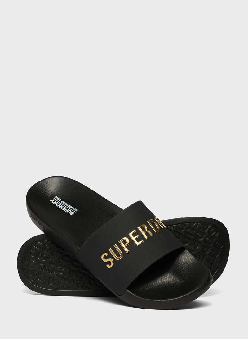 Superdry Logo Pool Slides