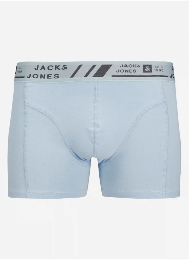 JACK & JONES Set of 3 - Printed Waistband Trunks