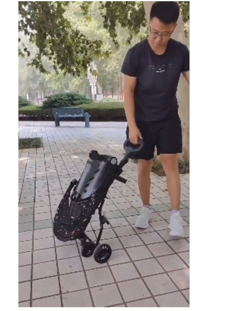 Ultralight Baby Stroller Foldable Two-Way Reclining Chair Stroller Baby 4 In 1 Light Weight High Landscape Baby Stroller Portable Baby Stroller For Newborn Infant Cradle - Image 5