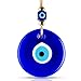BCS X-Large Evil Eye Wall Decor 5.2' Blue Glass Turkish Greek Nazar Amulet Good Luck & Protection Charm - Handmade - Image 2