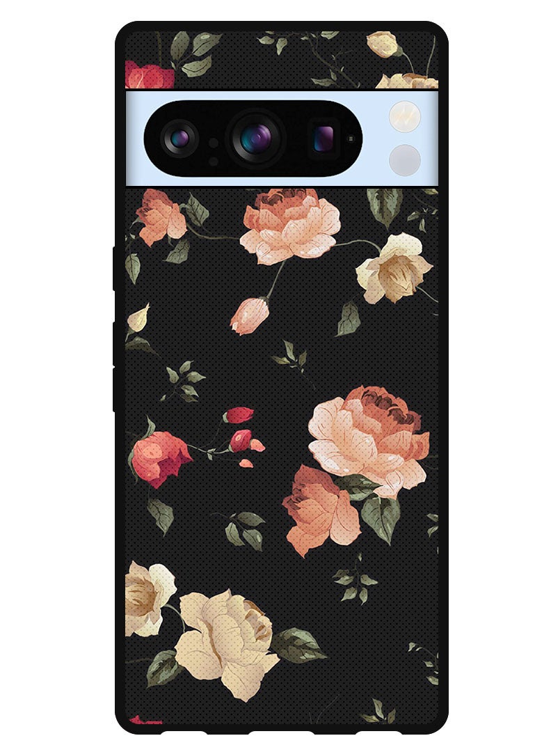 Theodor Protective Case Anti Scratch Shock Proof Bumper Cover For Google Pixel 8 Pro Colourful Lotus  - Image 1