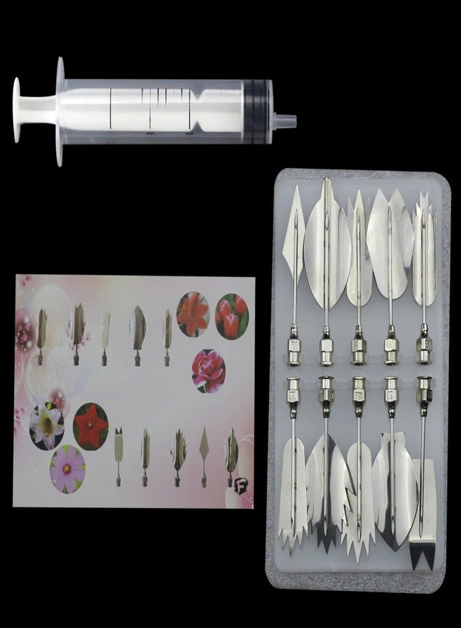 HOMETIC Stainless Steel 3D Gelatin Jelly Cake Art Tools with Syringe Nozzles Perfect for Food Decorating Baking Accs. & Cake Decorating (F) - Image 1