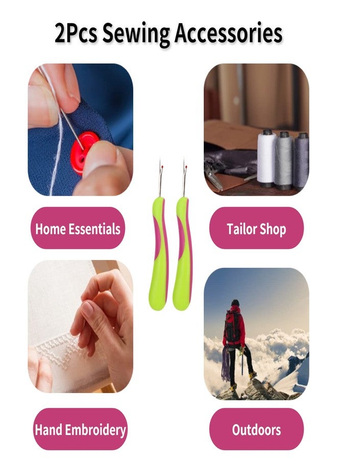 Evonecy 2PCS Seam Cutter, Ergonomically Designed Stitch Unpicker, Thread Cutter Ergonomic Seam Ripper Sewing Thread Remover Tools for Sewing Thread - Image 4