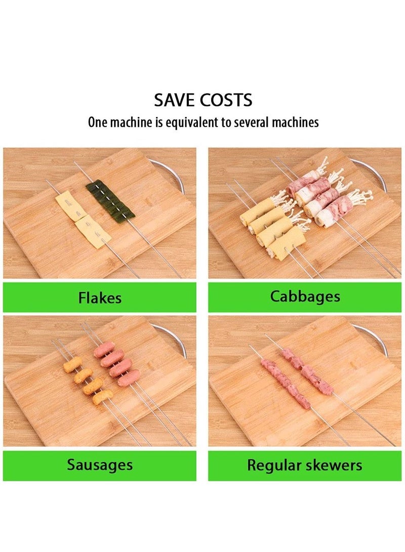 نيبمينينت Multifunction Barbecue Meat Skewer Machine BBQ String Device Quick Portable Box Easy Tools Kebab Maker Gadget - Image 4
