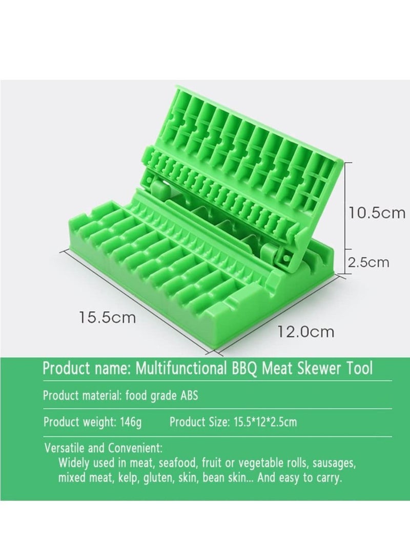نيبمينينت Multifunction Barbecue Meat Skewer Machine BBQ String Device Quick Portable Box Easy Tools Kebab Maker Gadget - Image 3