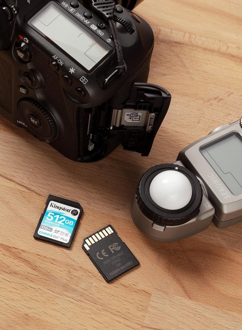 كينغستون بطاقة ذاكرة Kingston Canvas Go! Plus SDXC بسعة 256 جيجابايت – فئة 10، UHS-I U3، سرعة قراءة تصل حتى 170 ميجابايت/ثانية - Image 5