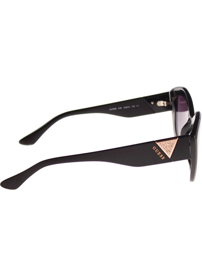 GUESS GU7868 01B Sunglasses 100% UV Protected Purple Cat Eye For Women - Image 3