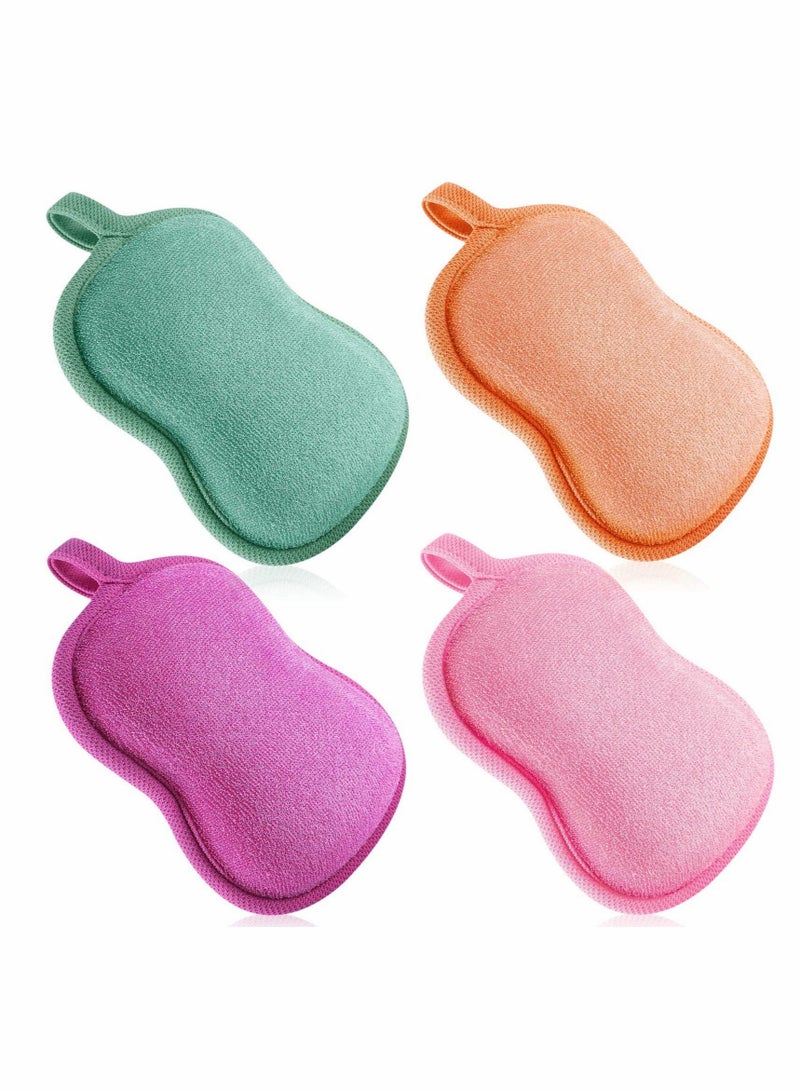 Captaintech Baby Bath Sponge Baby Sponge Soft and Absorbent Sponge for Kids Babies Men Women 4 Pieces - Image 1