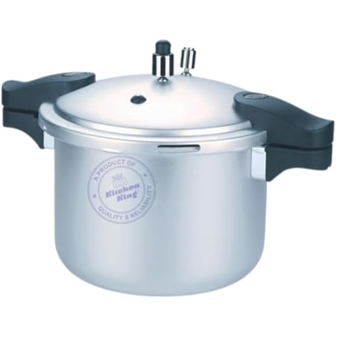 Kitchen King Kk Blaze Pressure Cooker Safe Durable Anodized Aluminium Satin Finish Pressure Control Extra Safety Indication Pin Easy Opening Controlled Grs Heat Resistant Handle 5 Liters - Image 1