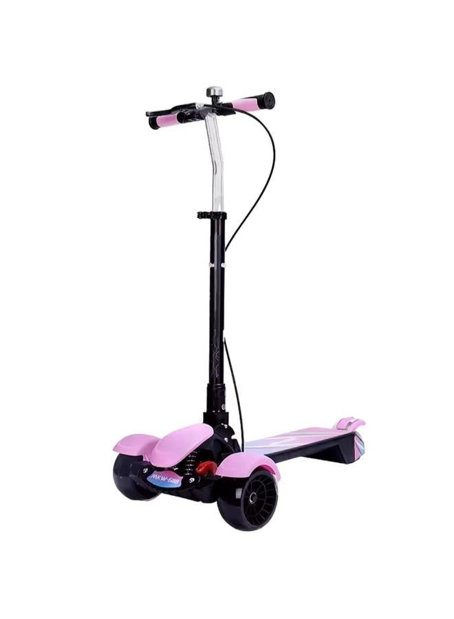 Foldable Scooter with Lightning Wheels - Pink - 688