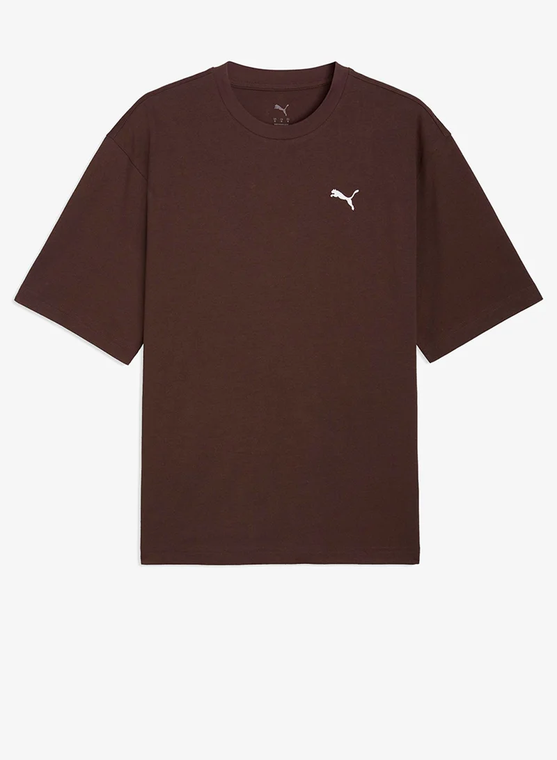 Puma Chocolate Brown Essential Boxy T-Shirt for Men | Best Price UAE