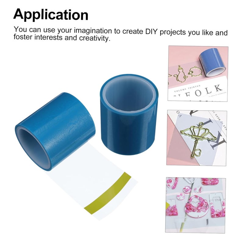 Tehaux UV Tape Waterproof Jewelry Making Epoxy Pendant Adhesive 2 Rolls - Image 4