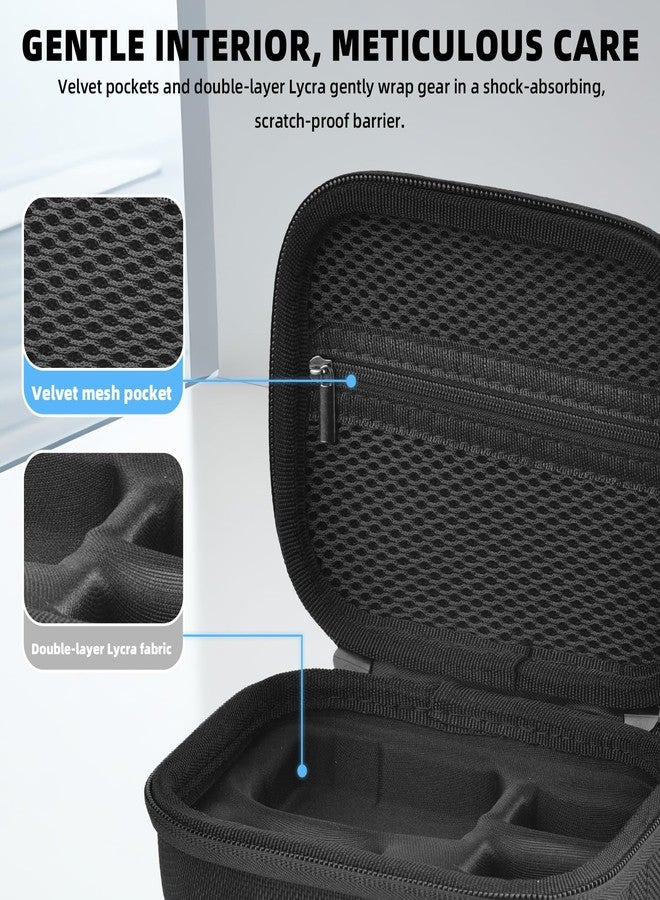 BRDRC حقيبة حمل BRDRC لملحقات DJI Action 6، حقيبة تخزين، غطاء واقٍ صلب لكاميرا DJI Osmo Action 6 Standard Bundle - Image 5