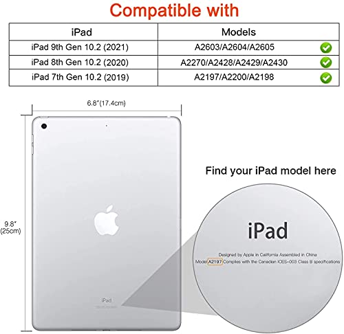Newraturner Rotating Case for iPad 9th Generation (2021) / 8th Generation (2020) / 7th Gen (2019) 10.2 Inch -360 Degree Rotating Stand Protective Cover, Auto Sleep/Wake Function - Image 2