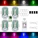 ABYRKVE 4PCS Wireless LED Strobe Lights with Remote Control Upgraded to 350 mAh USB Rechargeable 8Color High Brightness Waterproof AntiCollision Warning Lights for Car Motorcycle Drone Truck Bike - Image 2
