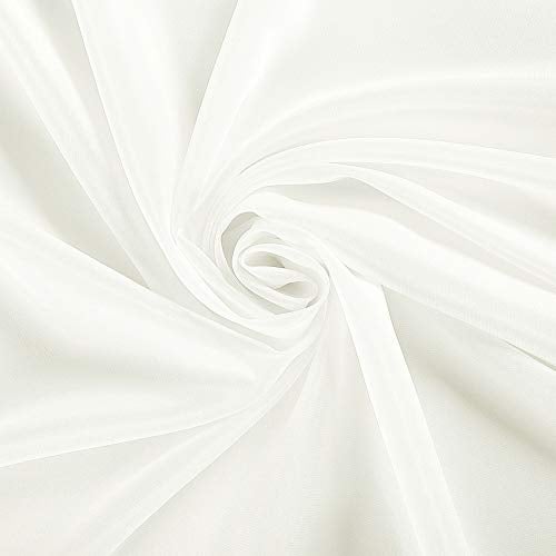 Ascoza 2pack 90 Inch Ivory Round Tablecloth in Polyester Fabric for Wedding/Banquet/Restaurant/Parties - Image 4