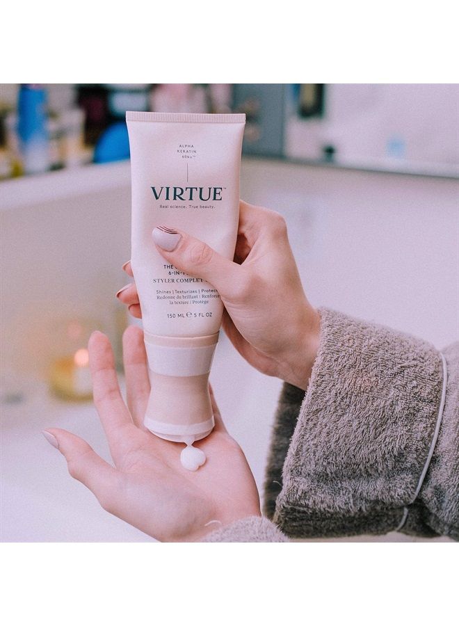 VIRTUE 6-IN-1 Styler Cream 4 FL OZ | Alpha Keratin Shines, Texturizes, Repairs, Strengthens, Hydrates Hair | Sulfate Free, Paraben Free, Color Safe, Vegan - Image 3