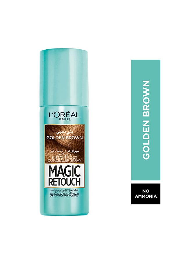 L'OREAL PARIS - بخاخ إخفاء جذور الشعر الفوري ماجيك ريتوتش، بني ذهبي - Image 1