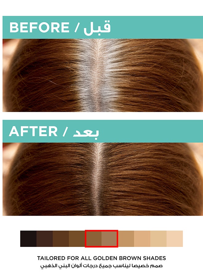 L'OREAL PARIS - بخاخ إخفاء جذور الشعر الفوري ماجيك ريتوتش، بني ذهبي - Image 1