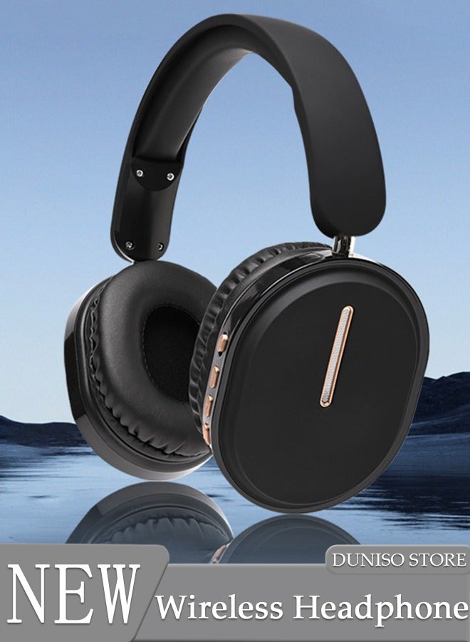 DUNISO Bluetooth Headphones Over Ear Wireless Headphones with Detachable Microphone HiFi Stereo Foldable Lightweight Headset, Deep Bass for Home Office Cellphone PC  - Image 1