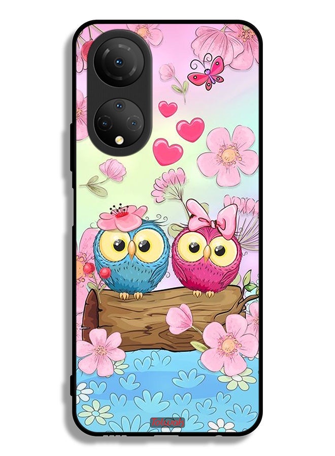 Tolwak Honor X7 Protective Case Cover Cute Owls Art - Image 2