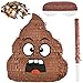Drayear Funny Poop Piata Set with 146 x 132 Inch Poop Piata Bat Blindfold and Confetti for Kids Adults Hilarious Birthday Party Decoration - Image 2