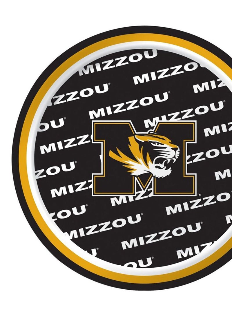 NIBEMINENT 8-Piece Missouri Tigers Dessert Plate Set - Image 2