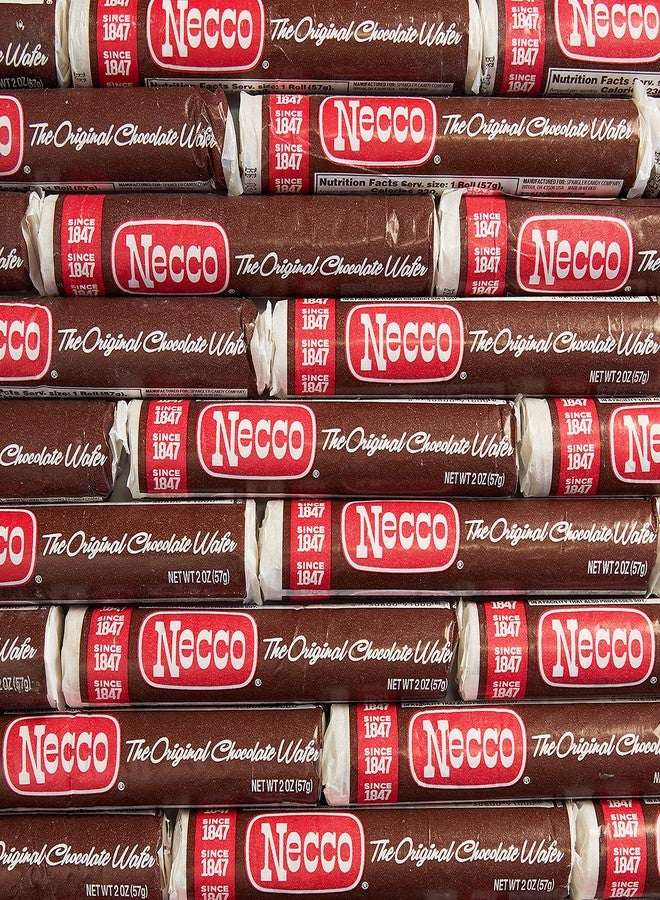 Necco Chocolate Wafers Pack of 24 Rolls - Image 2