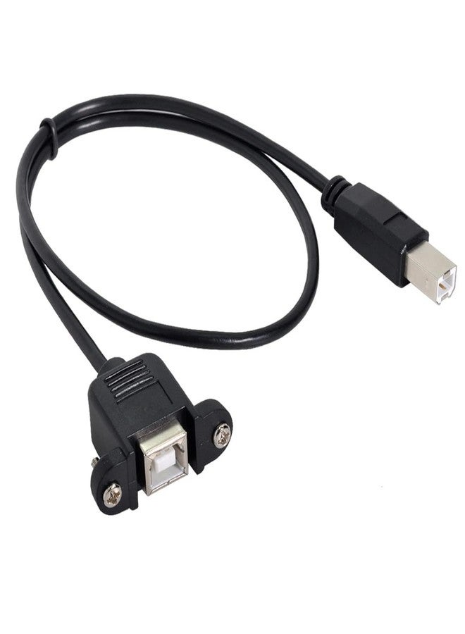 Traovien USB 2.0 Type B Male to Female Extension Cable with Screws Panel Mount for Printer Scanner Disk(50cm/20inch). - Image 4