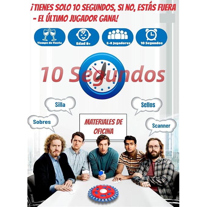 Aodomis 26 Teclas Basta Juego De Mesa, Juegos De Mesa En EspaOl, Spanish Games, Quick Thinking Letter Pressing Word Game, A Great Board Game for Family and Friends (MX) - Image 3