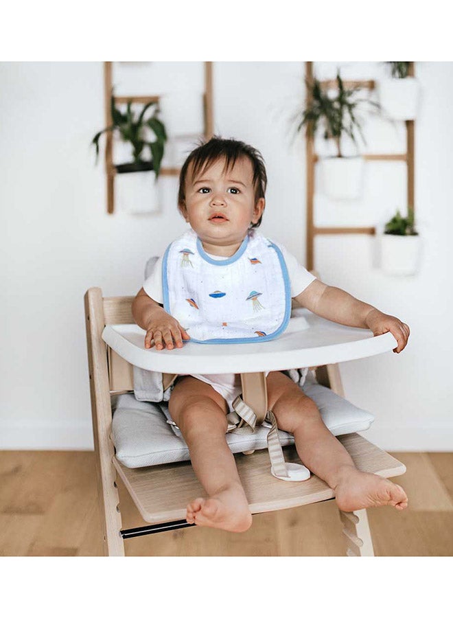 aden + anais Pack Of 3 Muslin Baby Snap Bib - Space Explorers - Image 3