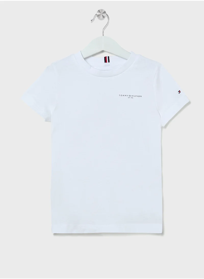 TOMMY HILFIGER Youth Mini Croped Logo T-Shirt