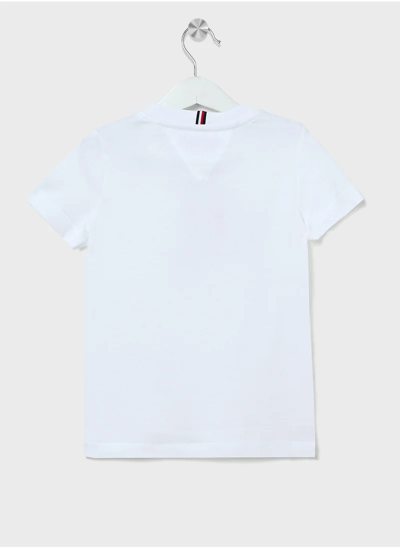 تومي هيلفيغر Youth Mini Croped Logo T-Shirt