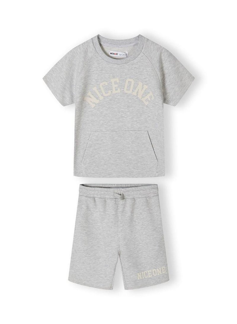 MINOTI Boy’s Two-Piece Set with Printed T-Shirt and Shorts - Image 2