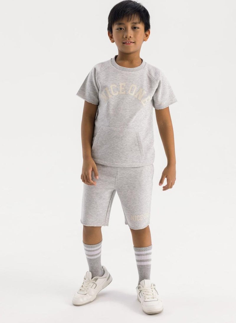 MINOTI Boy’s Two-Piece Set with Printed T-Shirt and Shorts - Image 1