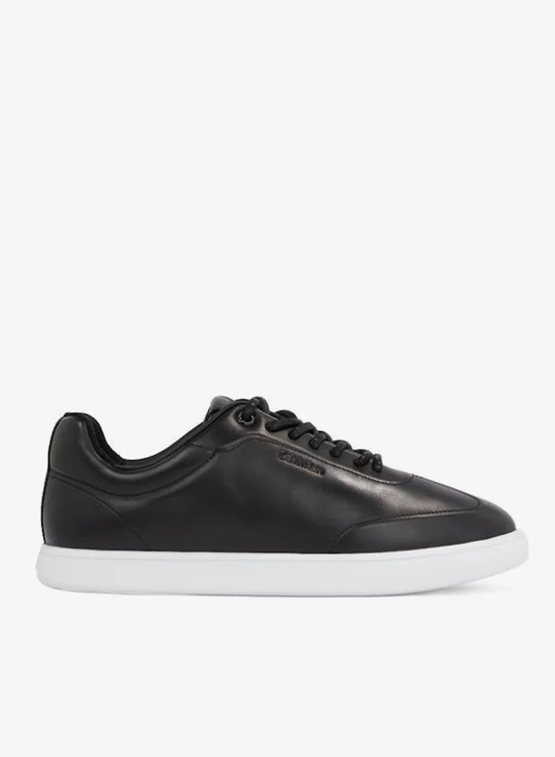 CALVIN KLEIN CUPSOLE LACE UP LEATHER TRAINERS